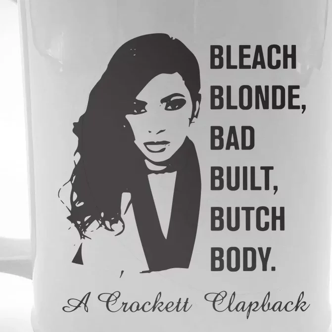 Jasmine Crockett Bleach Blonde Bad Built Butch Body Front & Back Beer Stein