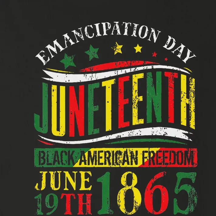 Juneteenth Celebrating Black Freedom 1865 Toddler Long Sleeve Shirt