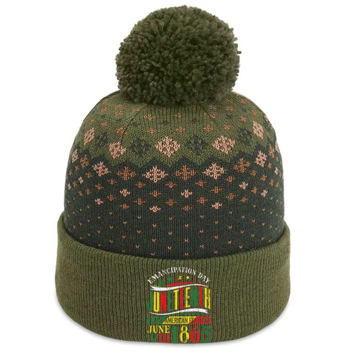 Juneteenth Celebrating Black Freedom 1865 The Baniff Cuffed Pom Beanie