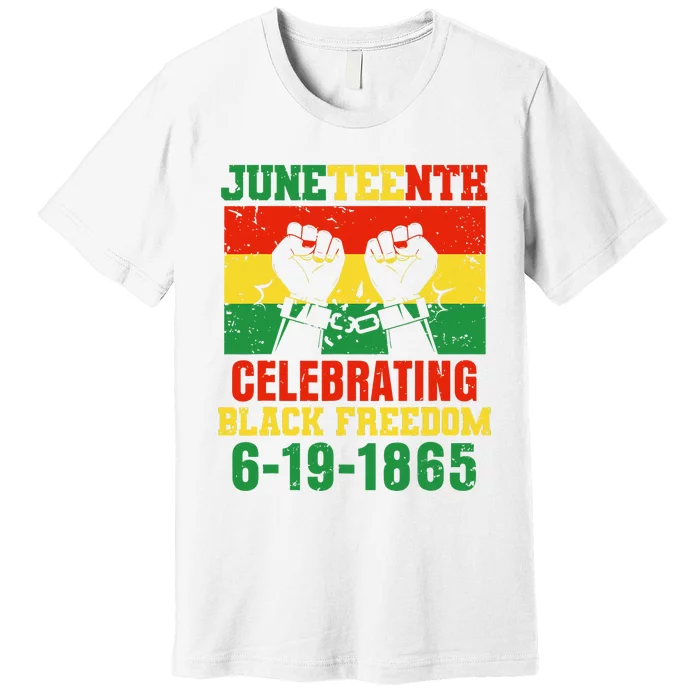 Juneteenth Celebrating Black Freedom 1865 African American Premium T-Shirt