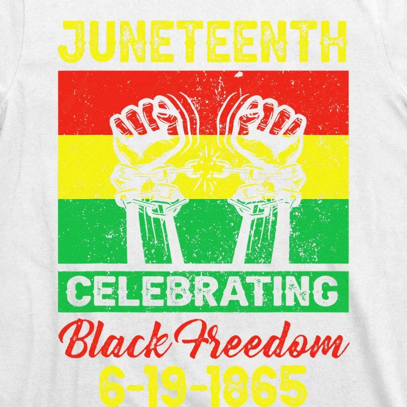 Juneteenth celebrating black freedom 1865 flag T-Shirt