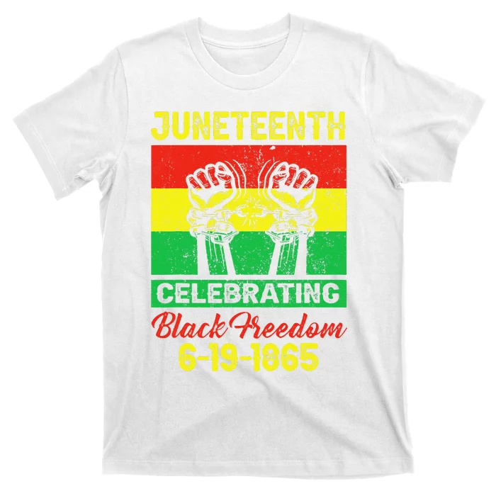 Juneteenth celebrating black freedom 1865 flag T-Shirt