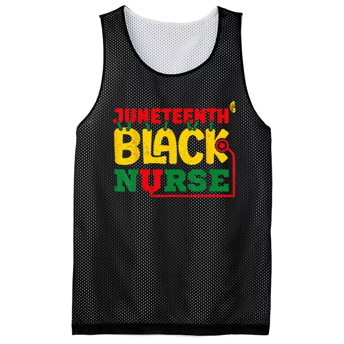 Juneteenth Celebrate Black Nurse Mesh Reversible Basketball Jersey Tank