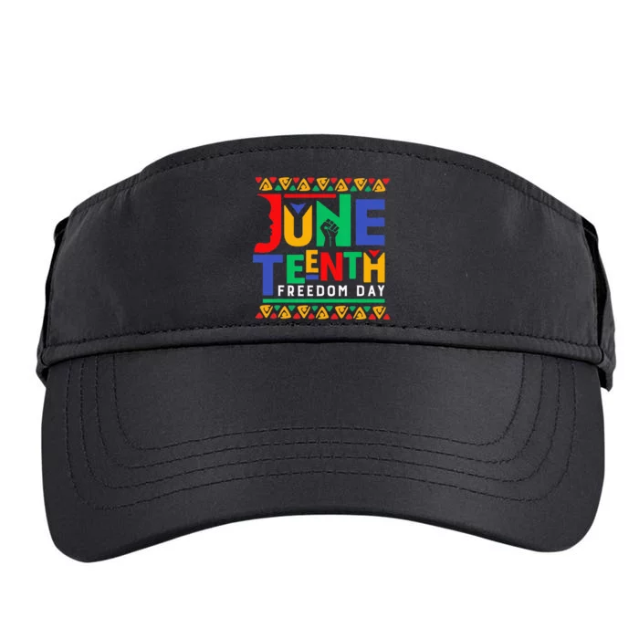 Juneteenth Celebrate Black Freedom Funny Adult Drive Performance Visor