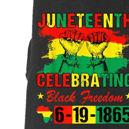 Juneteenth Celebrating Black Freedom 1865 African American Doggie 3-End Fleece Hoodie