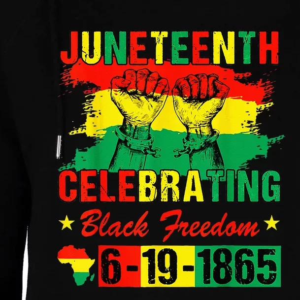 Juneteenth Celebrating Black Freedom 1865 African American Womens Funnel Neck Pullover Hood