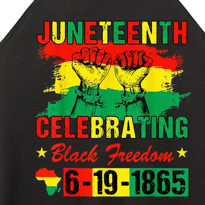 Juneteenth Celebrating Black Freedom 1865 African American Women’s Perfect Tri Rocker Tank