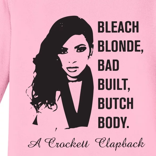 Jasmine Crockett Bleach Blonde Bad Built Butch Body Baby Long Sleeve Bodysuit