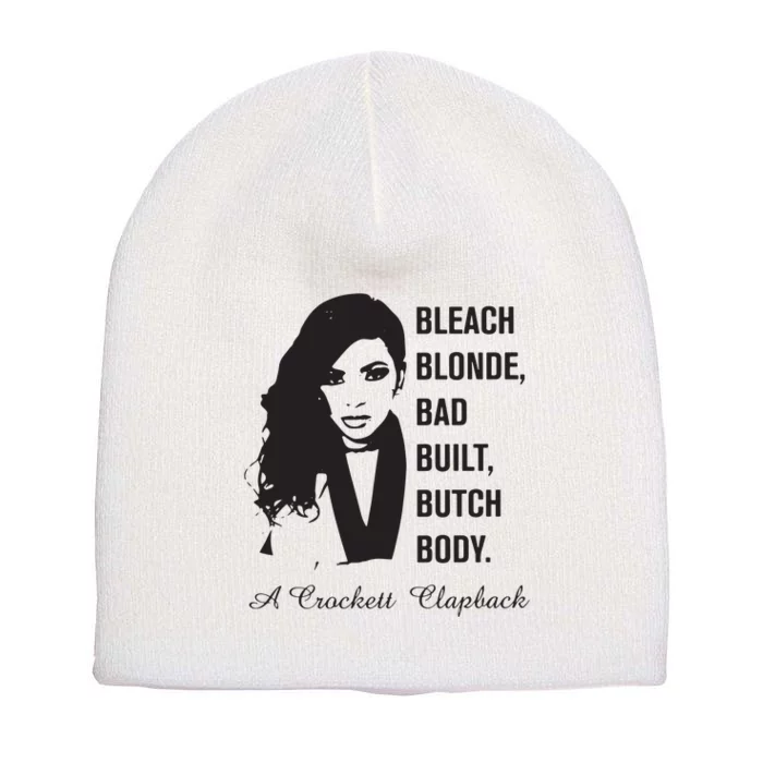 Jasmine Crockett Bleach Blonde Bad Built Butch Body Short Acrylic Beanie