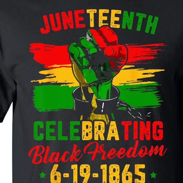 Juneteenth Celebrating Black Freedom 1865 African American Tall T-Shirt