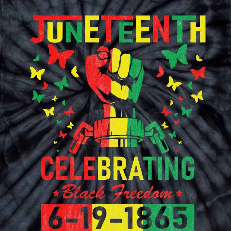 Juneteenth Celebrating Black Freedom 1865 African American Tie-Dye T-Shirt