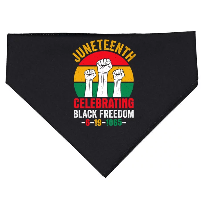 Junenth Celebrating Black Freedom 1865 Junenth Meaningful Gift USA-Made Doggie Bandana