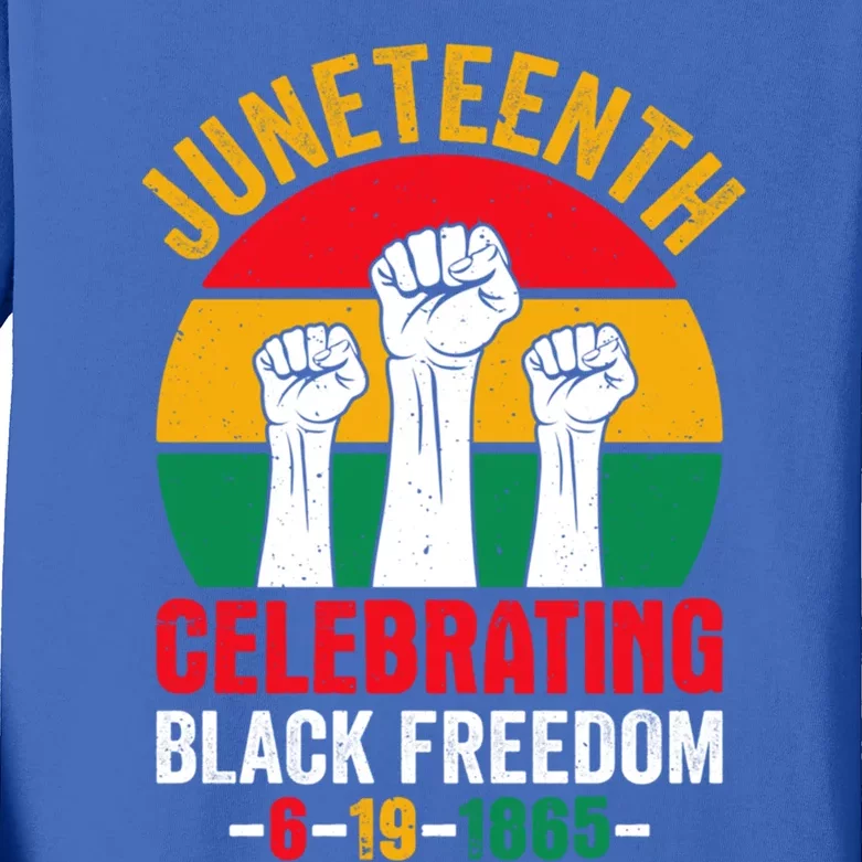 Junenth Celebrating Black Freedom 1865 Junenth Meaningful Gift Kids Long Sleeve Shirt