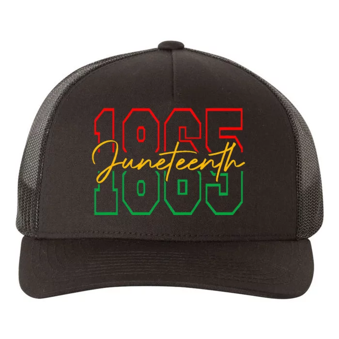 Juneteenth Celebrate Black Freedom 1865 History Month Yupoong Adult 5-Panel Trucker Hat