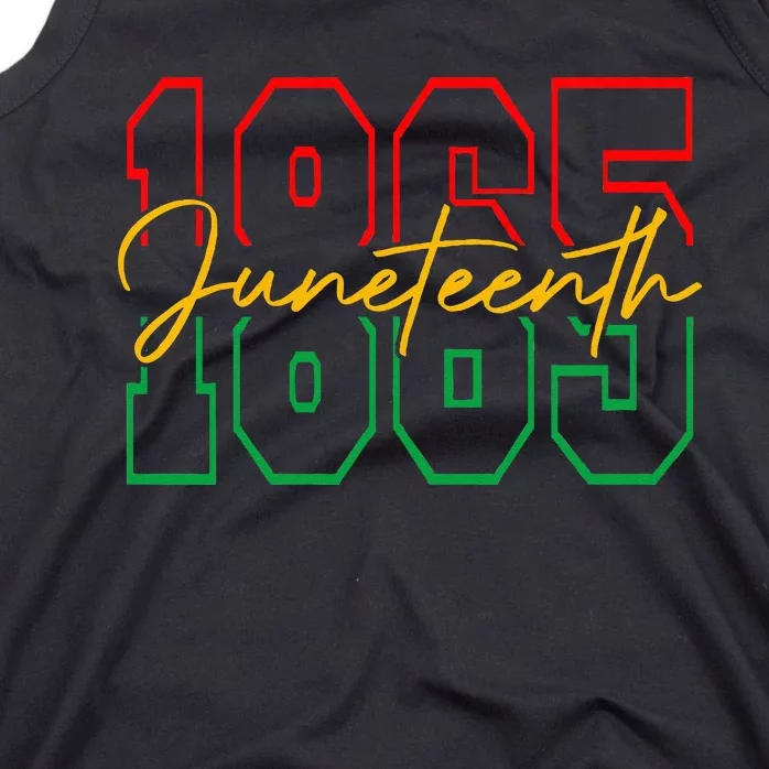 Juneteenth Celebrate Black Freedom 1865 History Month Tank Top