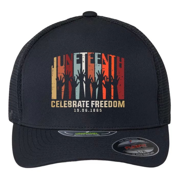 Juneteenth Celebrating Black Freedom, Black History Flexfit Unipanel Trucker Cap