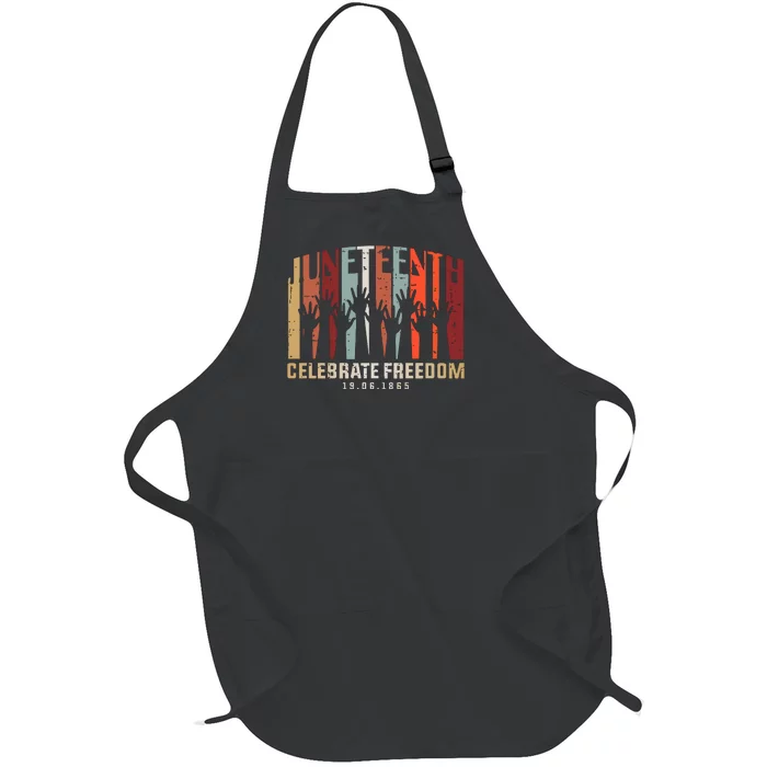 Juneteenth Celebrating Black Freedom, Black History Full-Length Apron With Pocket