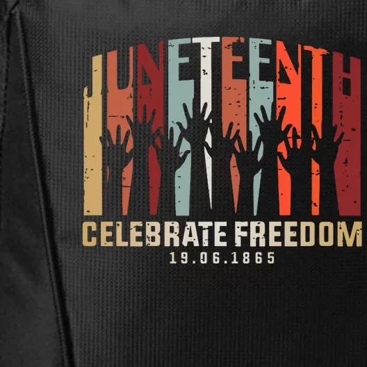 Juneteenth Celebrating Black Freedom, Black History City Backpack