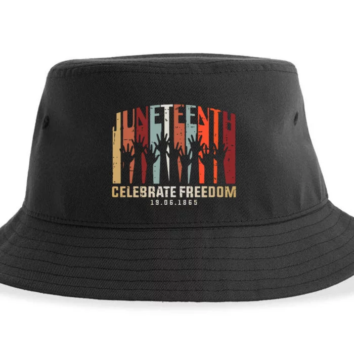 Juneteenth Celebrating Black Freedom, Black History Sustainable Bucket Hat