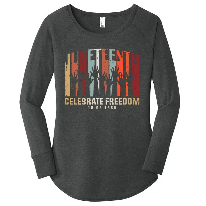 Juneteenth Celebrating Black Freedom, Black History Women's Perfect Tri Tunic Long Sleeve Shirt