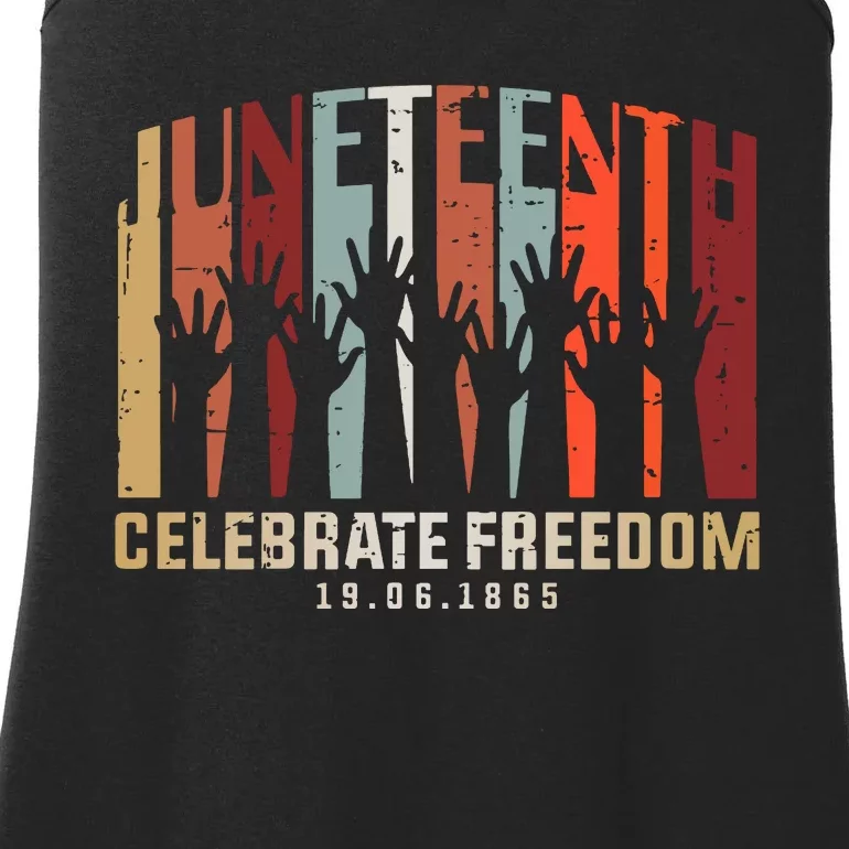 Juneteenth Celebrating Black Freedom, Black History Ladies Essential Tank