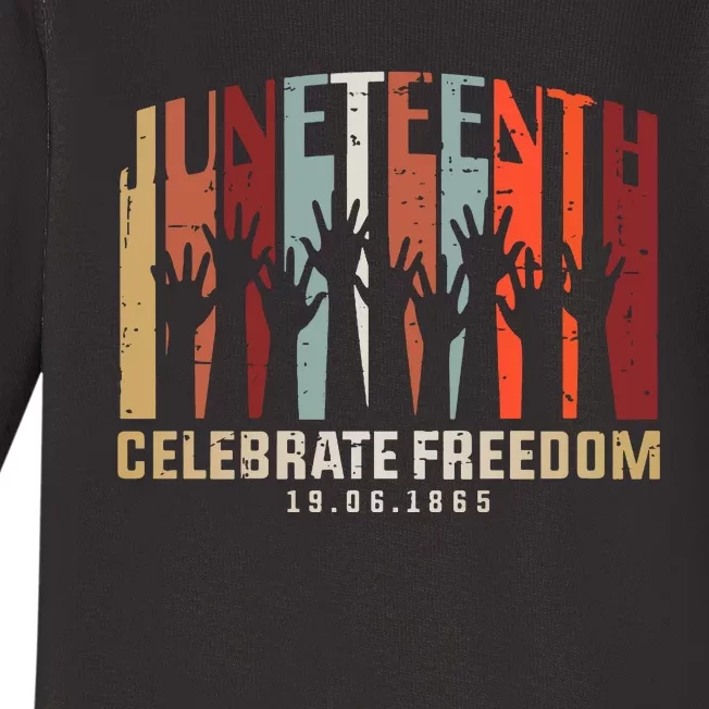 Juneteenth Celebrating Black Freedom, Black History Baby Long Sleeve Bodysuit