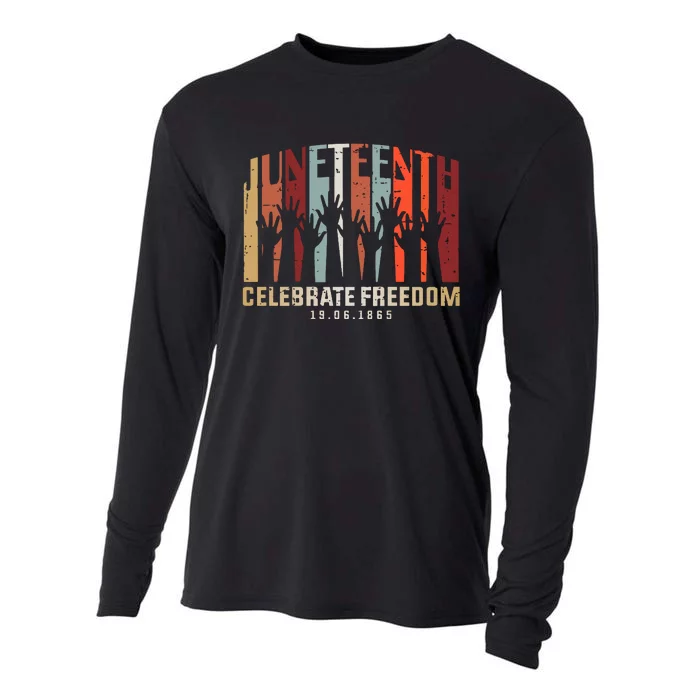 Juneteenth Celebrating Black Freedom, Black History Cooling Performance Long Sleeve Crew