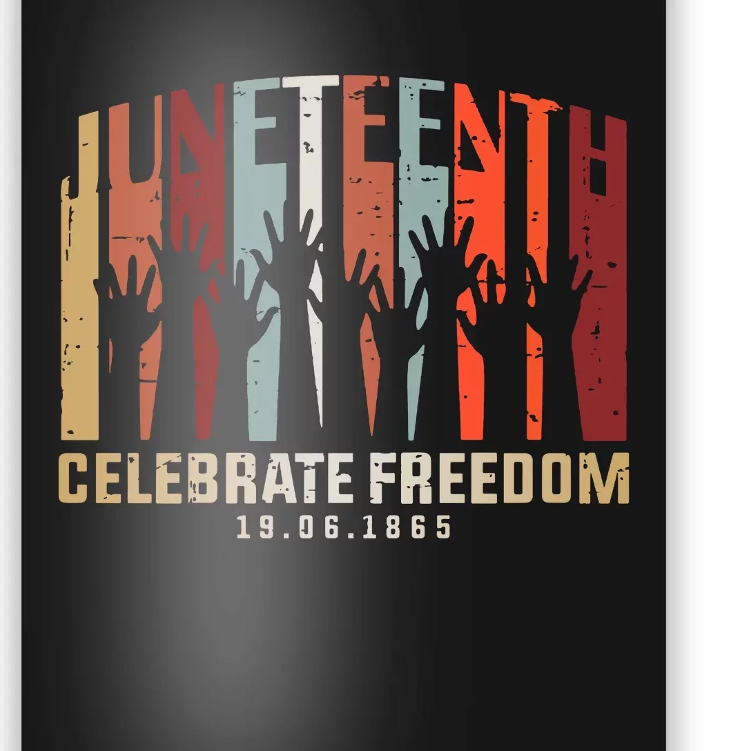 Juneteenth Celebrating Black Freedom, Black History Poster