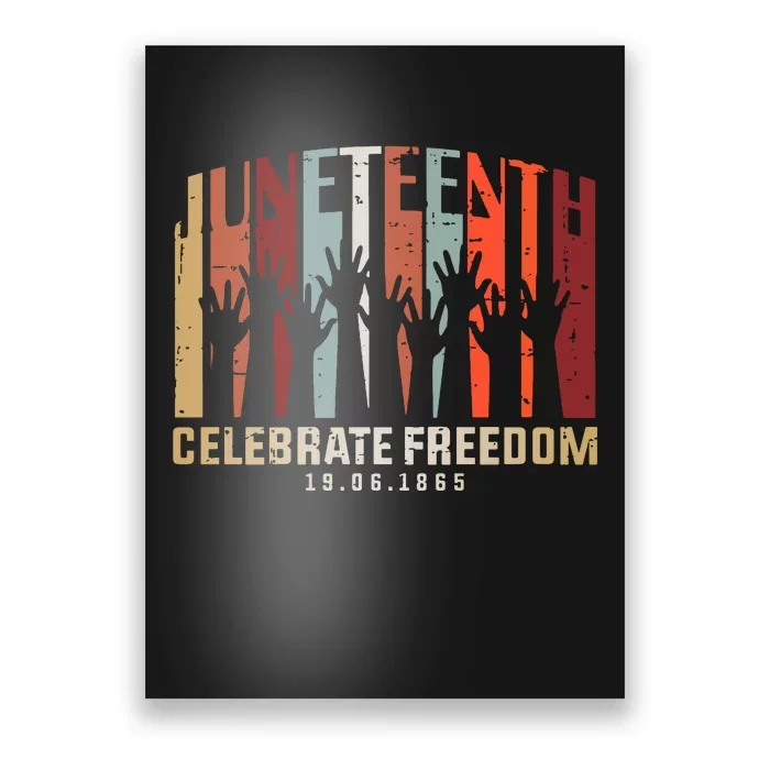 Juneteenth Celebrating Black Freedom, Black History Poster