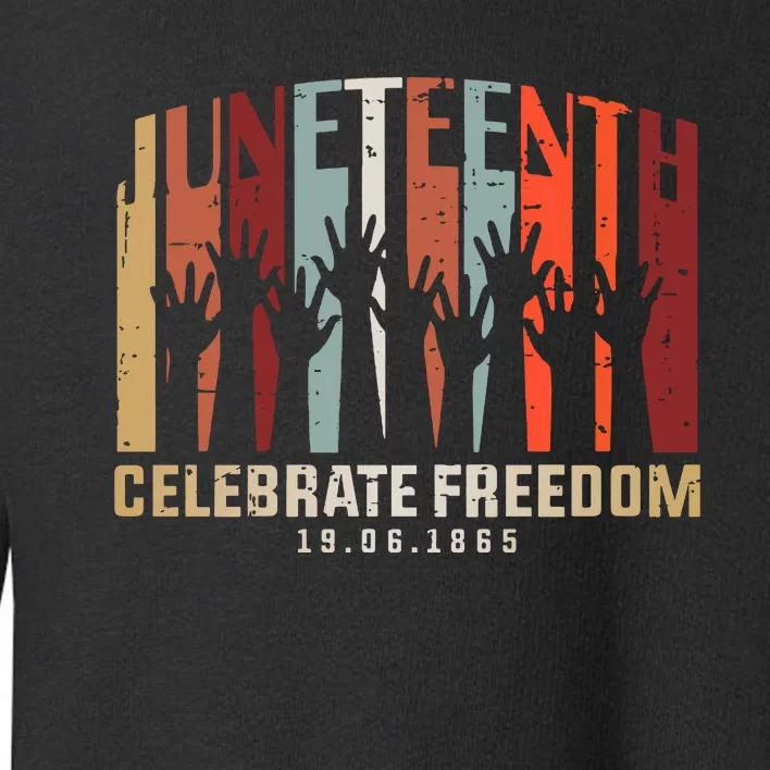 Juneteenth Celebrating Black Freedom, Black History Toddler Sweatshirt