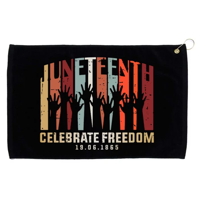 Juneteenth Celebrating Black Freedom, Black History Grommeted Golf Towel