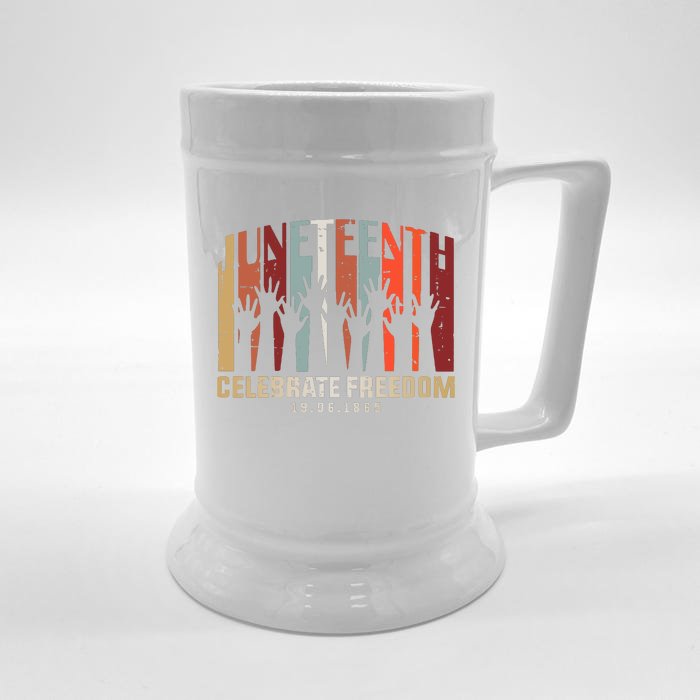 Juneteenth Celebrating Black Freedom, Black History Front & Back Beer Stein