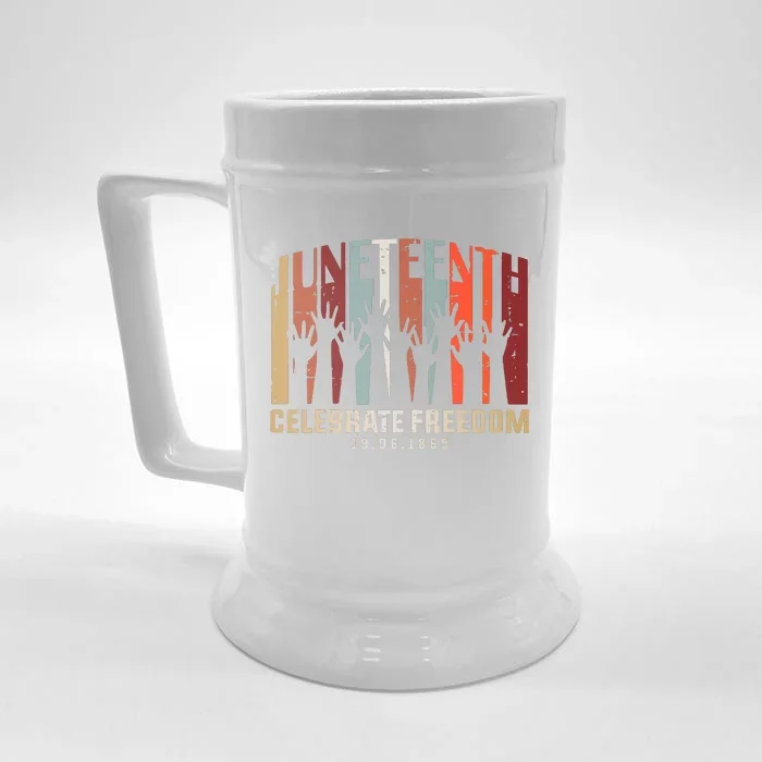 Juneteenth Celebrating Black Freedom, Black History Front & Back Beer Stein