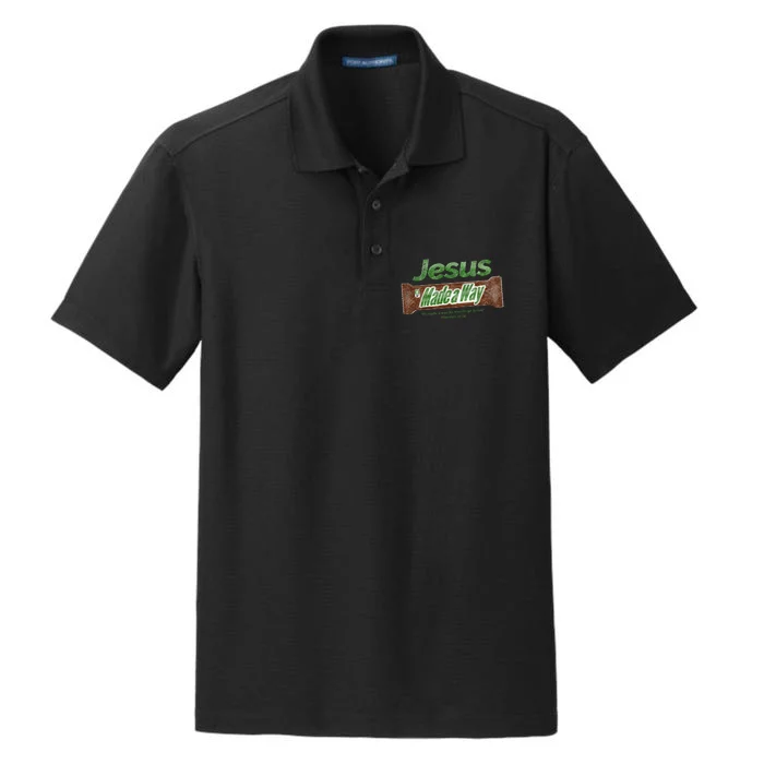 Jesus Candy Bar Christian Gift Dry Zone Grid Performance Polo