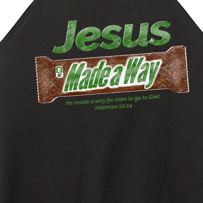 Jesus Candy Bar Christian Gift Women’s Perfect Tri Rocker Tank