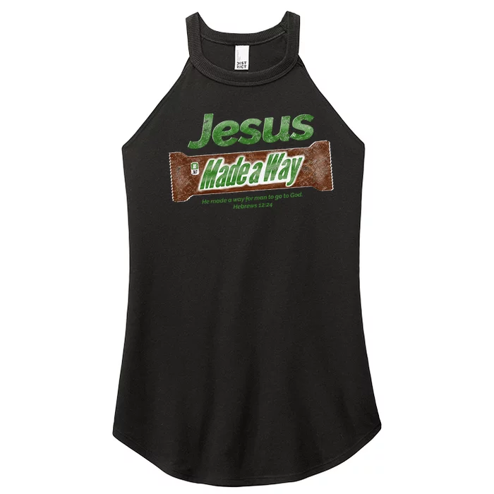 Jesus Candy Bar Christian Gift Women’s Perfect Tri Rocker Tank