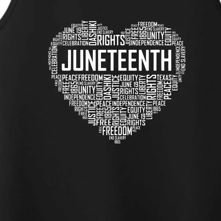 Juneteenth Celebrating Black Freedom 1865 African American Performance Tank