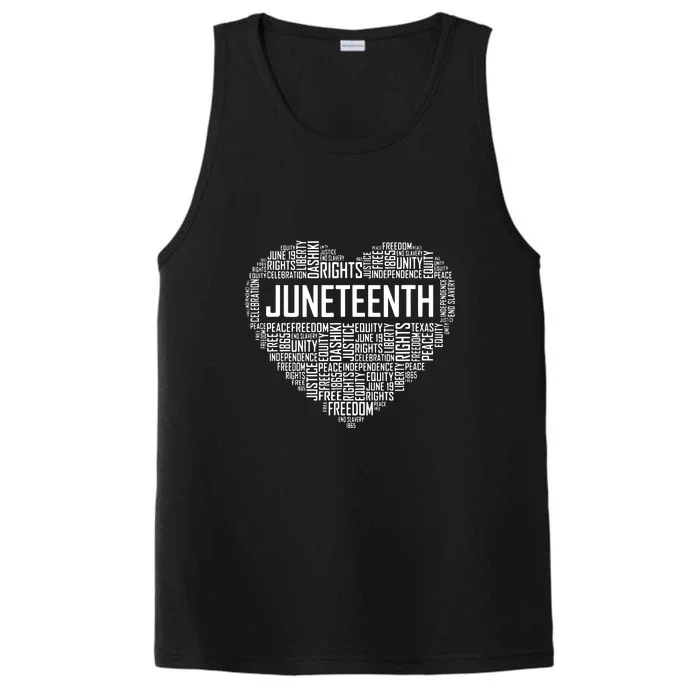 Juneteenth Celebrating Black Freedom 1865 African American Performance Tank