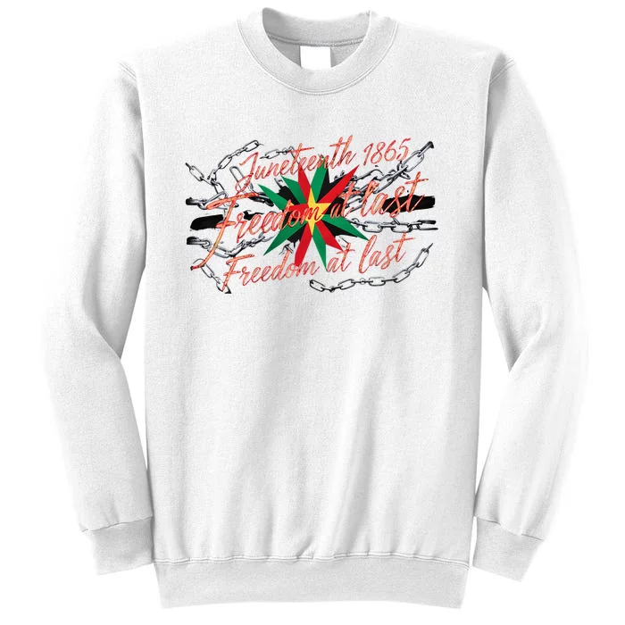 Juneteenth Celebrating Black Power Freedom 1865 Triumph Sweatshirt