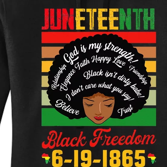 Juneteenth Celebrations Black Freedom Juneteenth 1965 Women's Pullover Hoodie