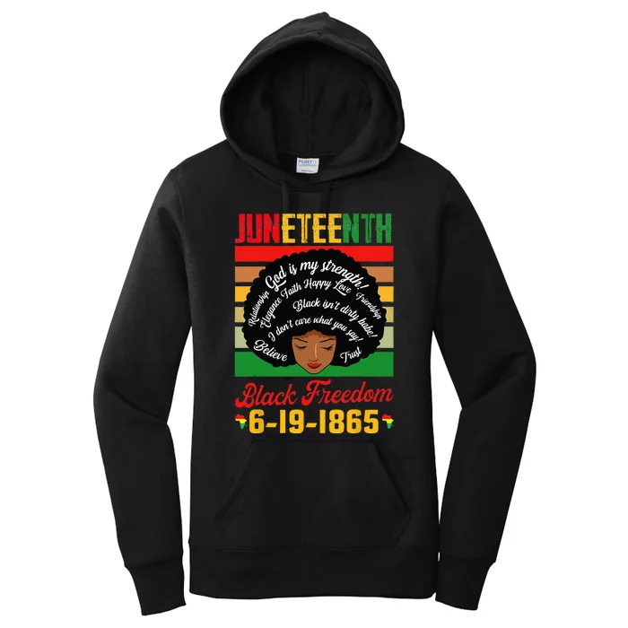 Juneteenth Celebrations Black Freedom Juneteenth 1965 Women's Pullover Hoodie