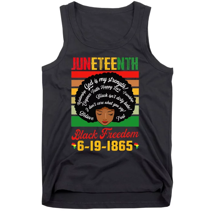 Juneteenth Celebrations Black Freedom Juneteenth 1965 Tank Top