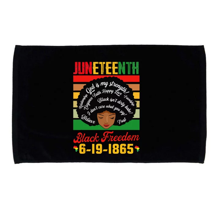 Juneteenth Celebrations Black Freedom Juneteenth 1965 Microfiber Hand Towel