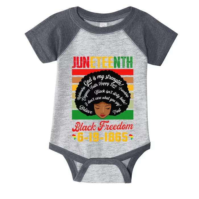 Juneteenth Celebrations Black Freedom Juneteenth 1965 Infant Baby Jersey Bodysuit