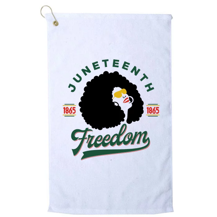 Juneteenth Celebrating Black Freedom 1865 African American Platinum Collection Golf Towel