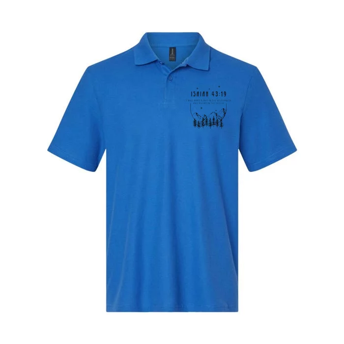 Jesus Christian Bible Verse Faith Gifts Gift Softstyle Adult Sport Polo