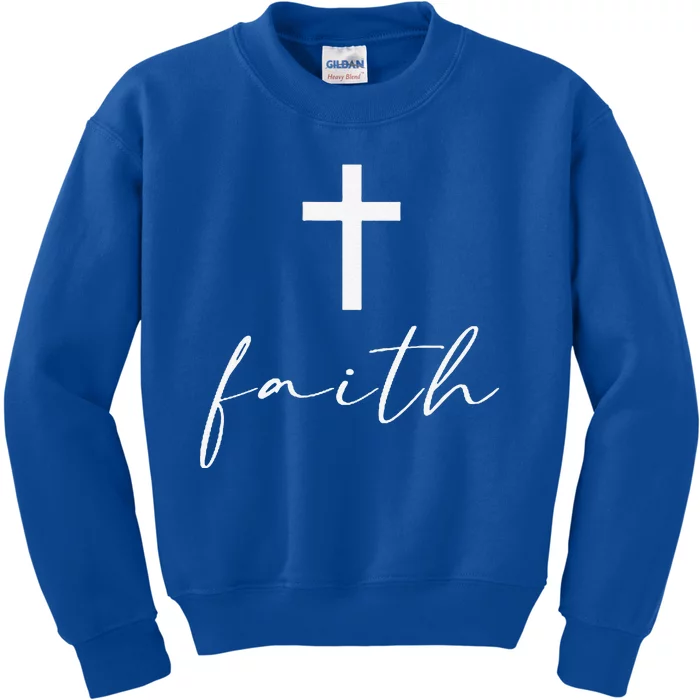 Jesus Christian Bible Verse Faith Gifts Kids Sweatshirt