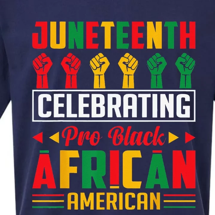 Juneteenth Celebrating Black Freedom 1865 African American Sueded Cloud Jersey T-Shirt