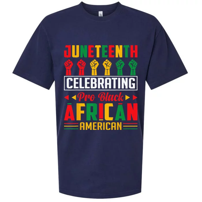 Juneteenth Celebrating Black Freedom 1865 African American Sueded Cloud Jersey T-Shirt