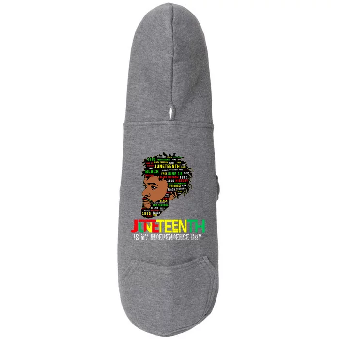 Juneteenth Celebrating Black Freedom African American 1865 Doggie 3-End Fleece Hoodie